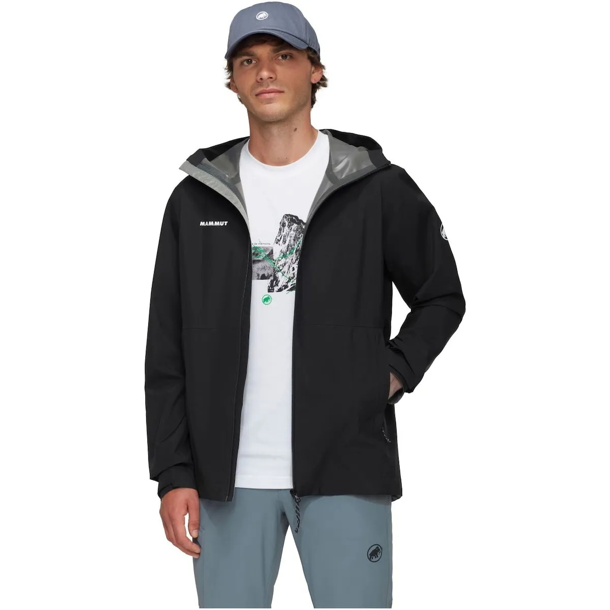 

Мужская горная куртка LINARD LIGHT водонепроницаемая Mammut, черный