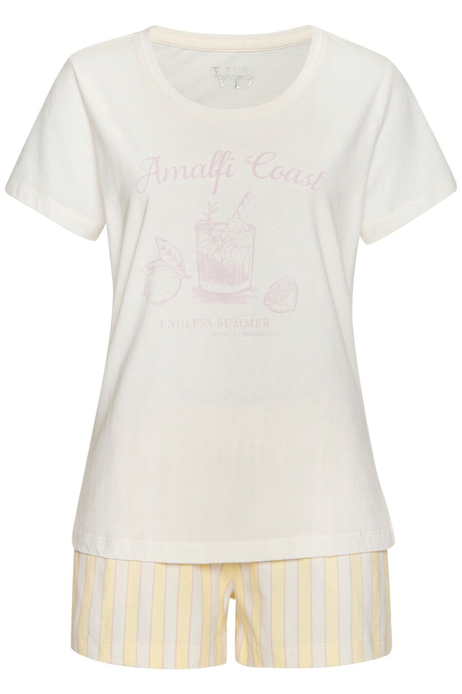 

Короткий пижамный комплект VIVANCE, Wool white