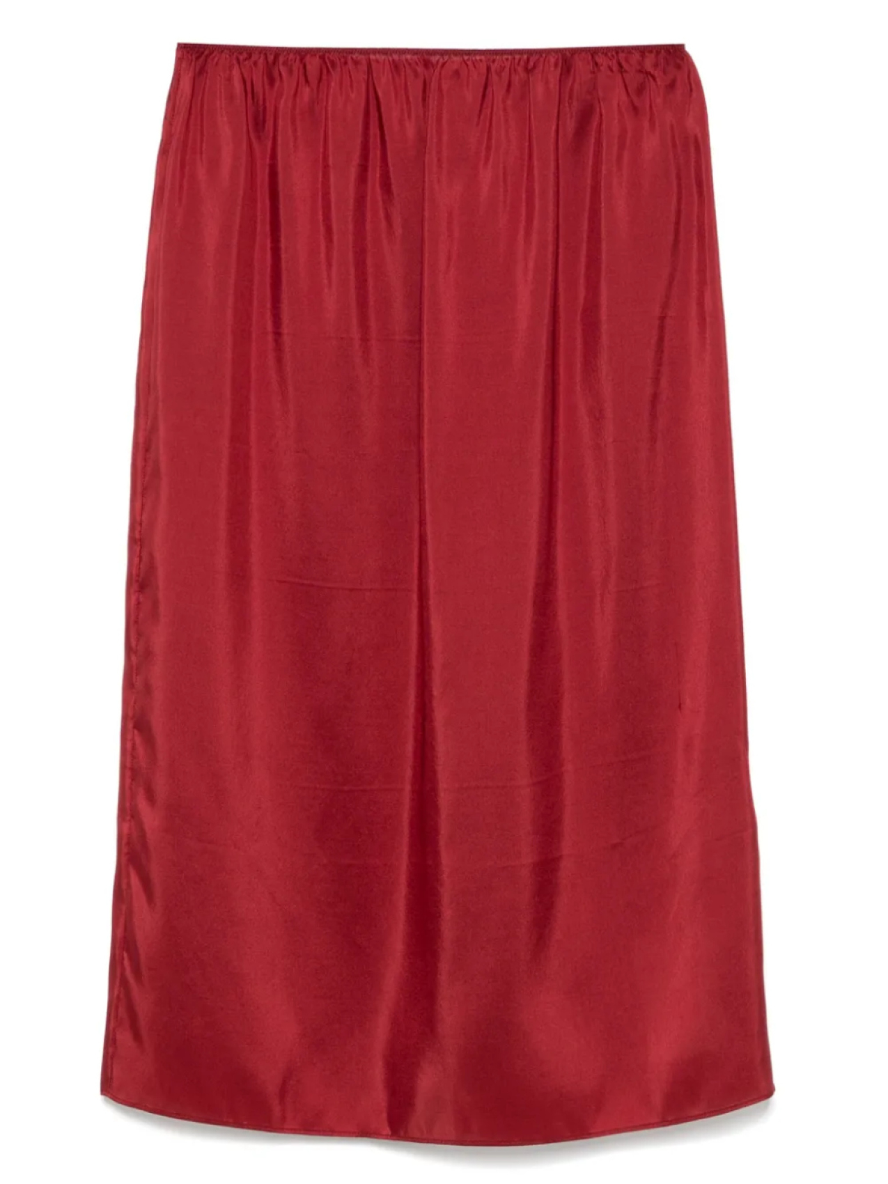 

Юбка миди из шелка Carven, красный