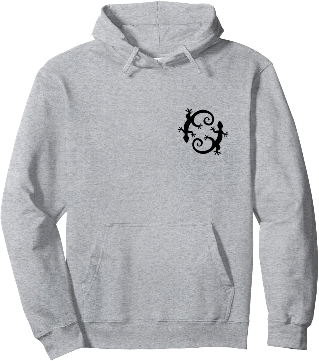 

Геккон ящерица саламандра рептилия животное удача счастье толстовка, серая Yuma Gecko