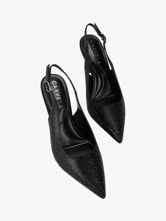 Туфли Carlotta с кристаллами и ремешком на щиколотке Carvela, Black — фото 2