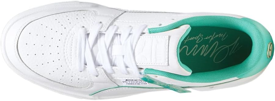 Мужские кроссовки PUMA Mercedes AMG Petronas F1 Ca Pro на шнуровке - белые, повседневные — фото 4