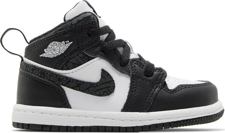 

Кроссовки Air Jordan 1 Mid SE TD 'Panda Elephant', черный