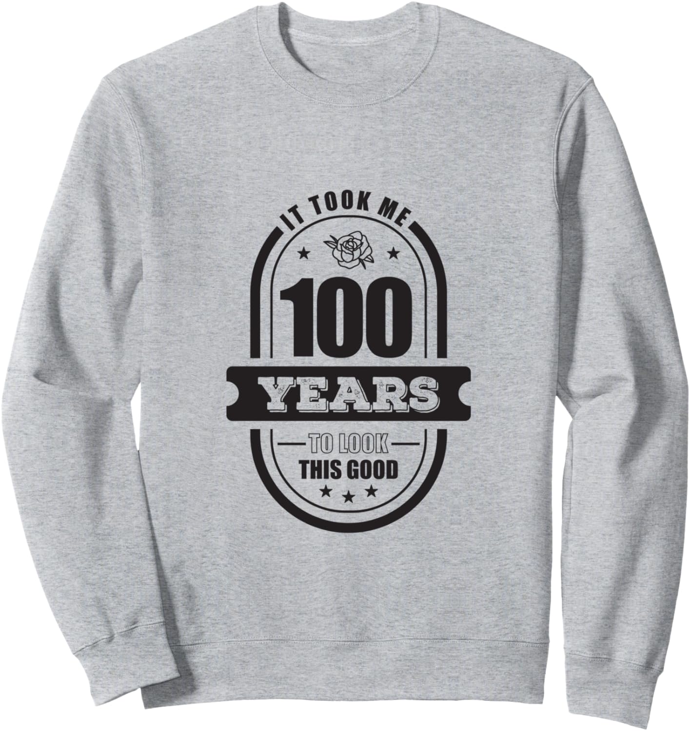 

Подарок бабушке на 100-летие: ретро-толстовка в стиле 1920-х, серая 100Th Birthday, Woman, Age 100, Retro Gift, Grandma