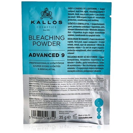 

Kjmn Advanced 9 Профессиональный осветлитель для волос, пакетик 35 г, Kallos