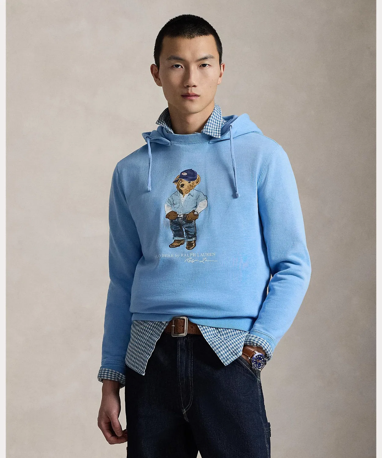 Худи Polo Bear из флиса, Ralph Lauren, синее