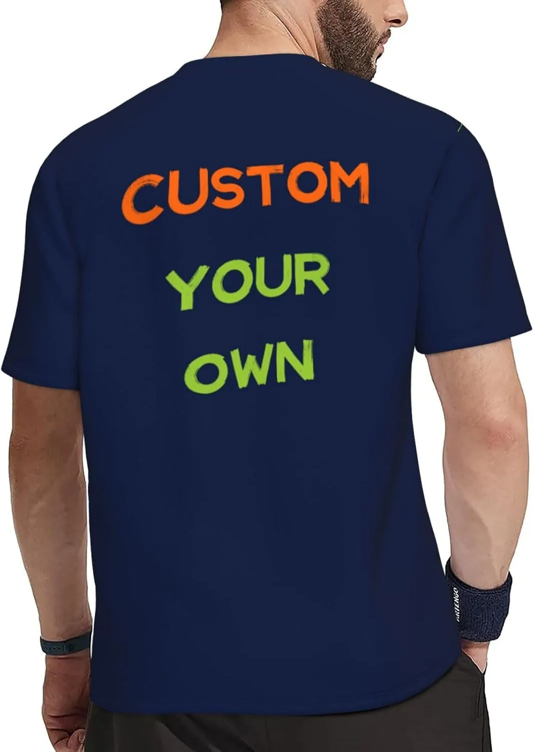 Футболка Custom с принтом на 4 сторонах для мужчин — фото 3
