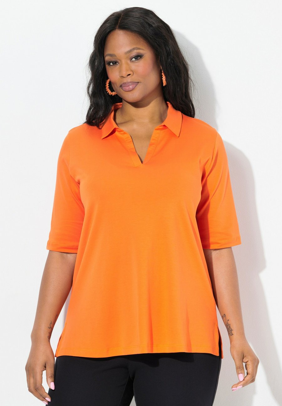 

Поло Ulla Popken SHORT SLEEVE, Pale Orange/Orange