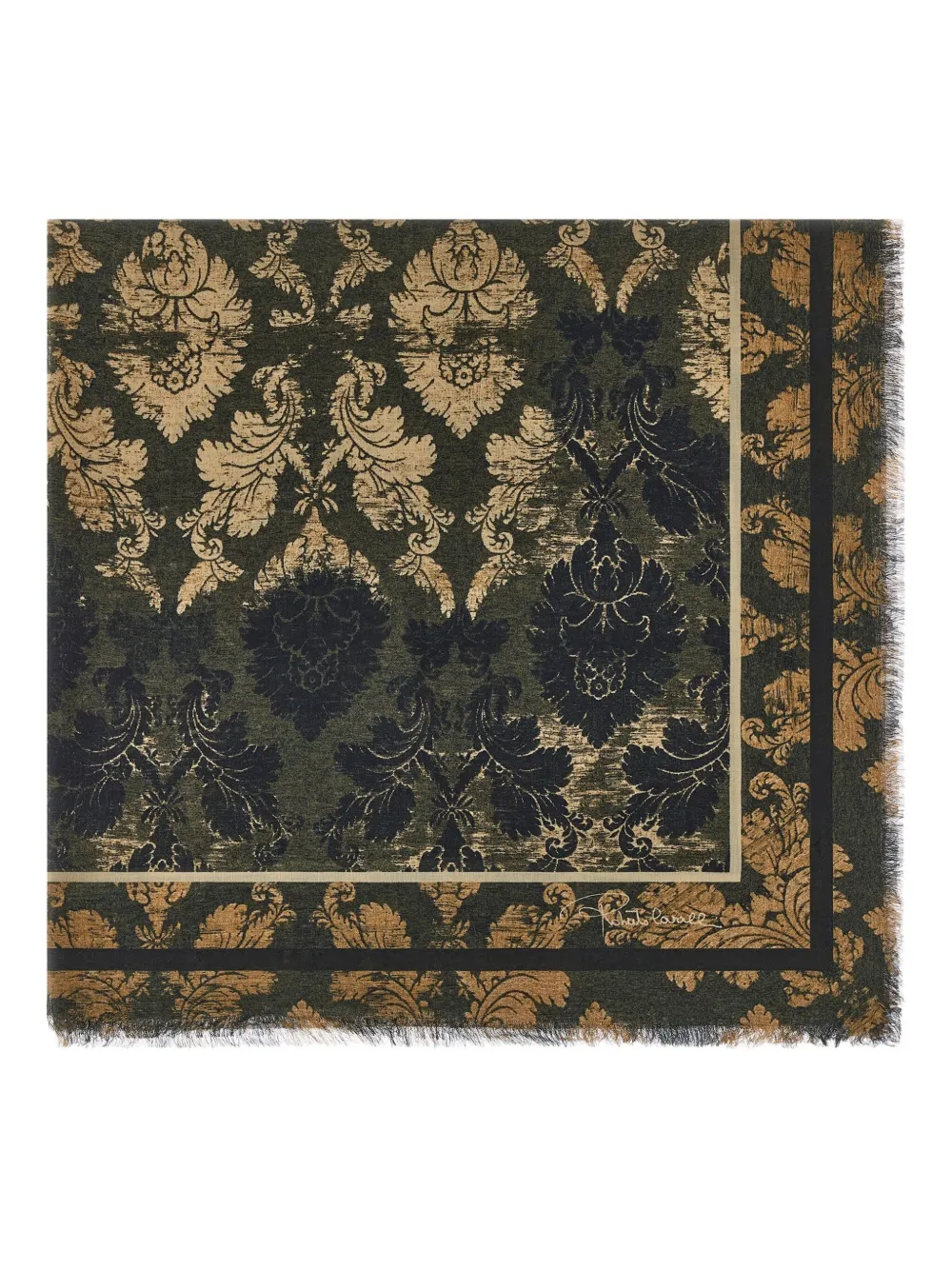 

Шаль с принтом Roberto Cavalli, зеленый