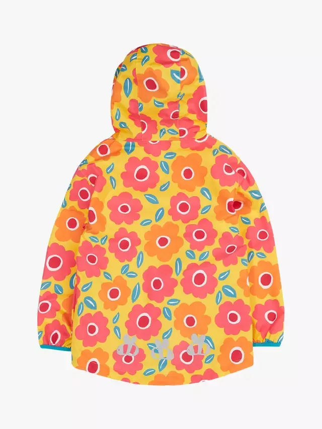 Детская водонепроницаемая куртка Rain Or Shine с цветочным принтом, Floral Fields Frugi — фото 3