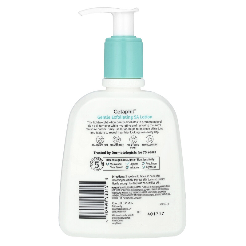 Cetaphil, Мягкий отшелушивающий лосьон с антиоксидантным действием, 237 мл (8 жидк. унц.) — фото 2