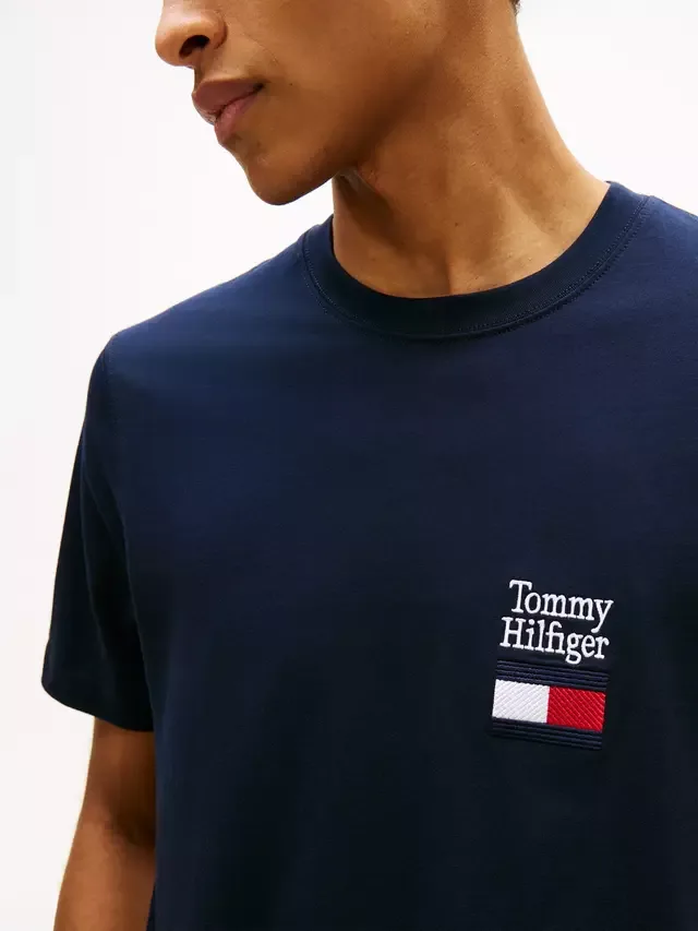 Футболка с логотипом, Пустынное небо Tommy Hilfiger — фото 4