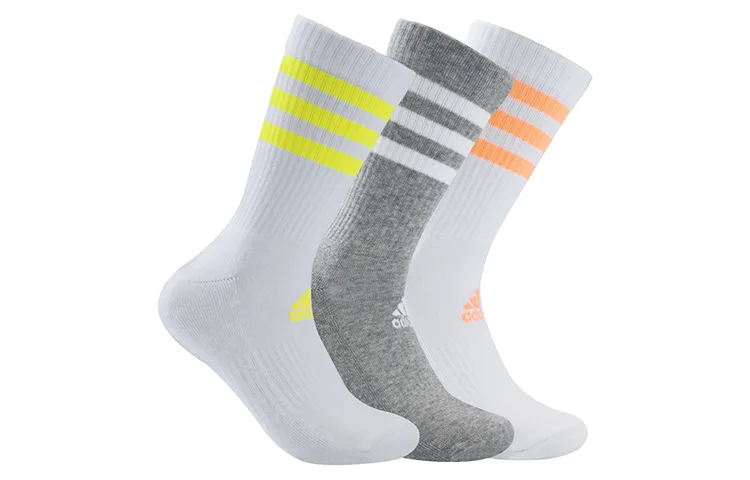 Adidas Мужские носки Crew, набор из 3 пар, разноцветные