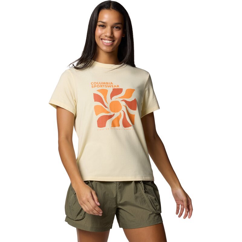 

Рубашка Sun Trek Graphic SS III Columbia, цвет lemon wash, wavy rays