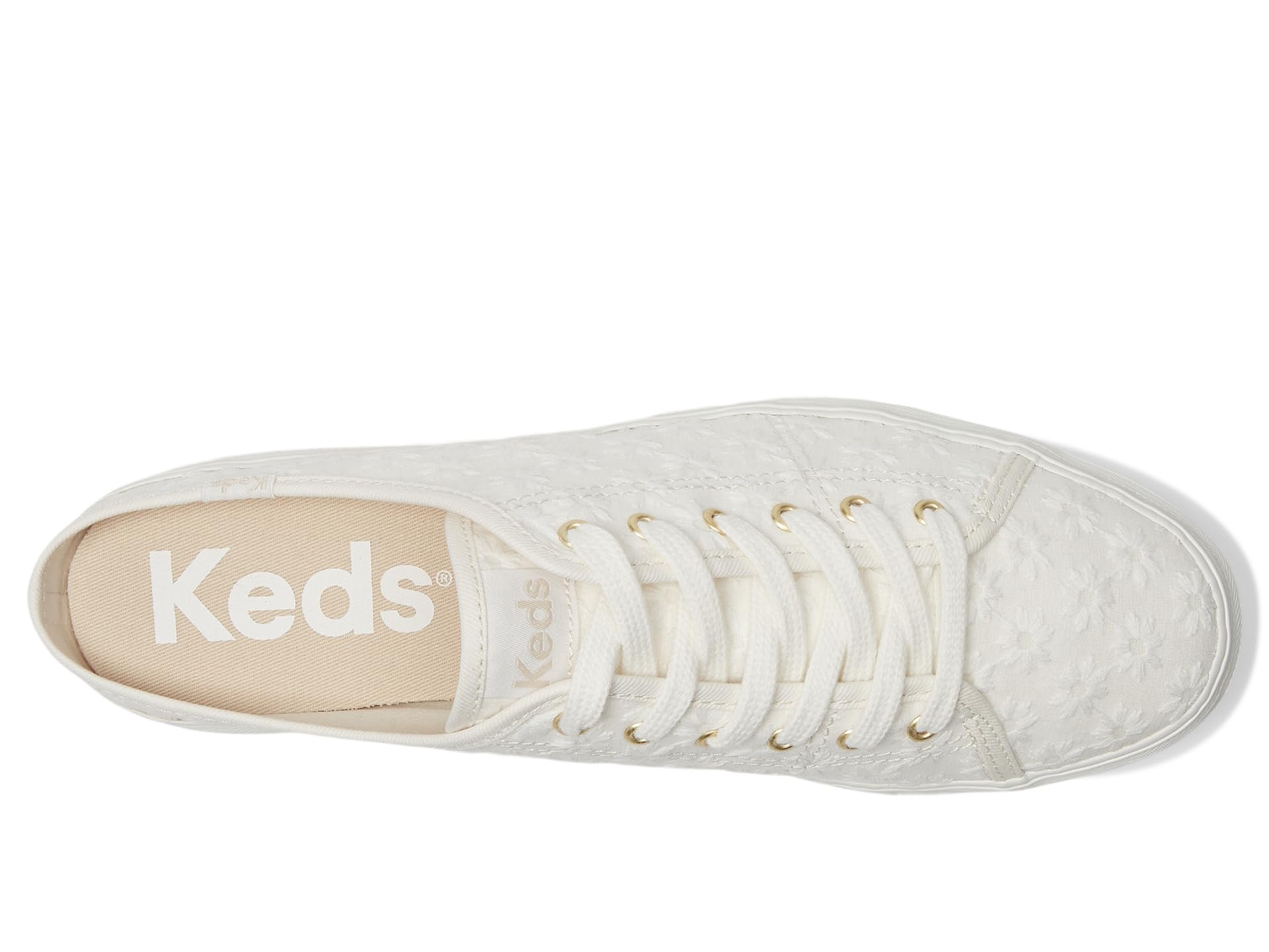 Кроссовки Keds Triple Kick Mule, Snow White Eyelet — фото 2