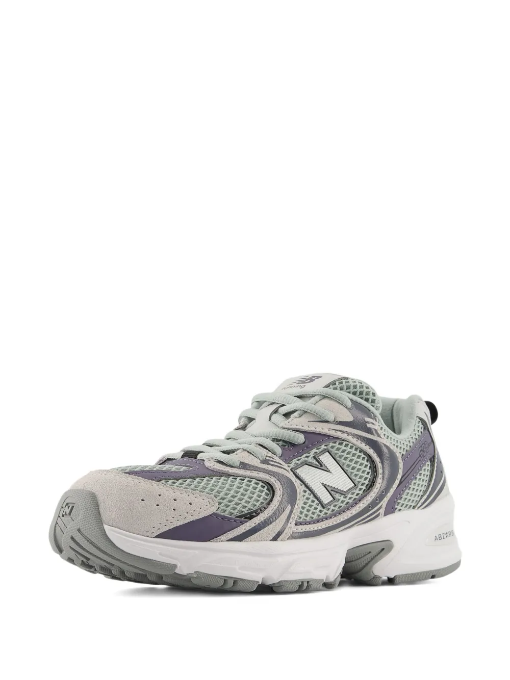Кроссовки 530 из сетки на шнуровке New Balance Kids, зеленый — фото 3