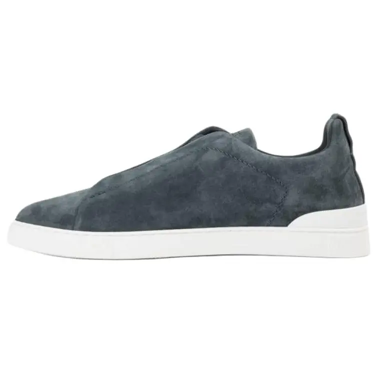 

Ermenegildo Zegna Кроссовки для скейтбординга Zegna Low Top, мужские, серо-синие