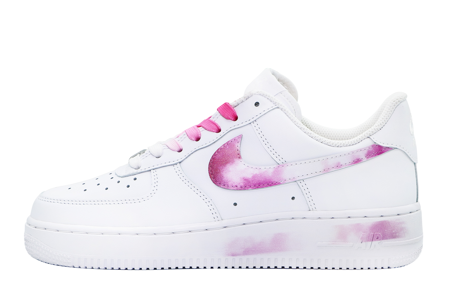 

Кроссовки Nike Air Force 1 Skateboarding Shoes Women's Low-top White/red, розовый