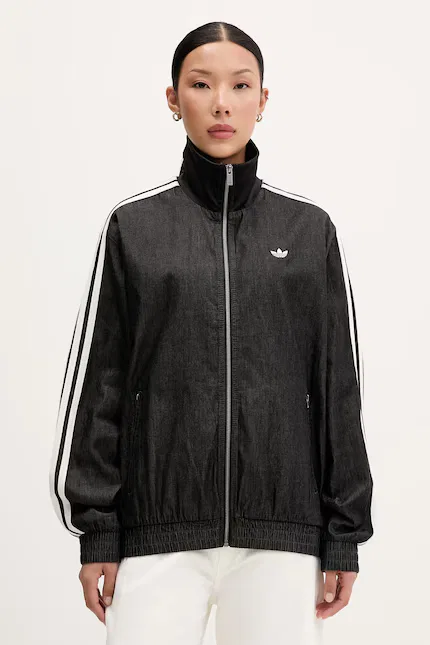 Блуза женская на молнии Adidas Originals, черный