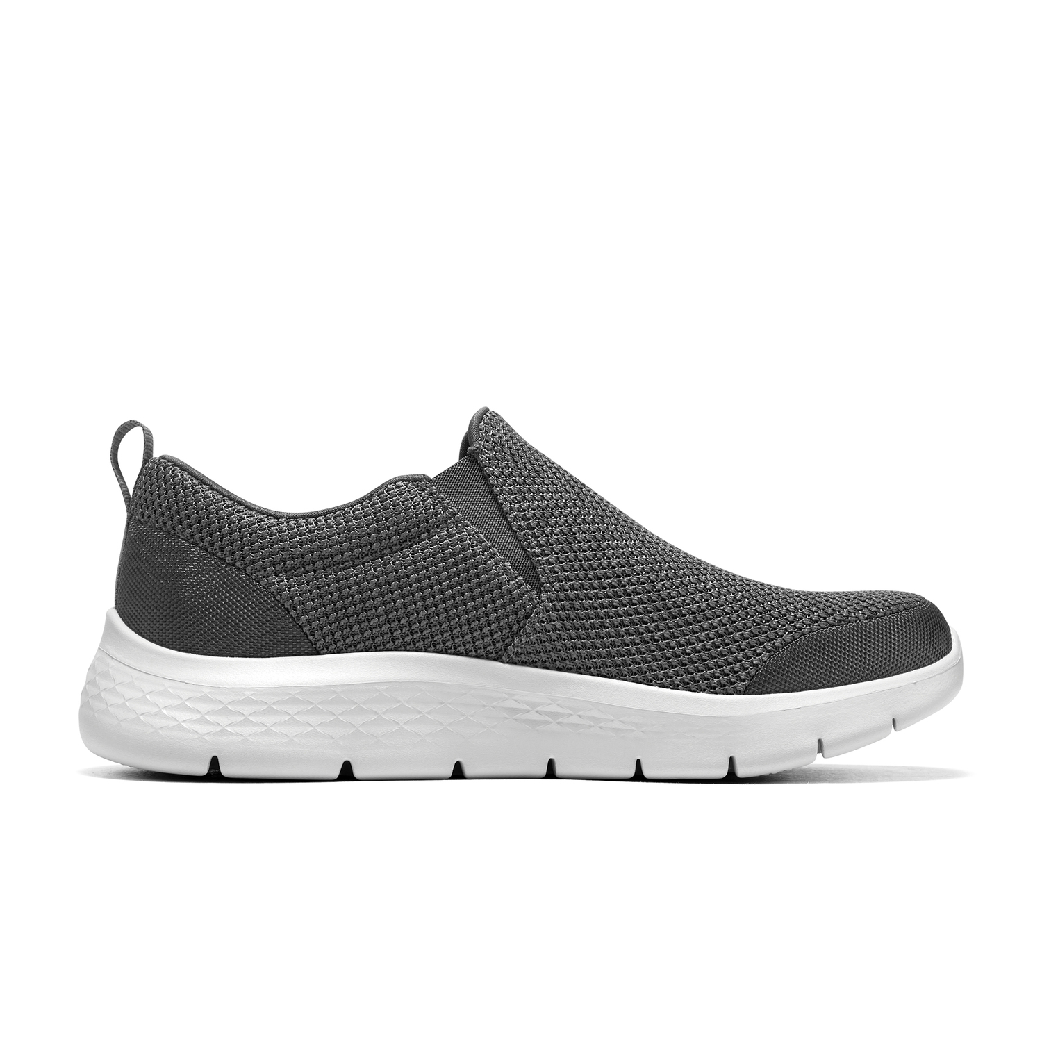 

Go Walk Fle Low Top Повседневная обувь мужская серо-белая Skechers, серо-белая+Подарок