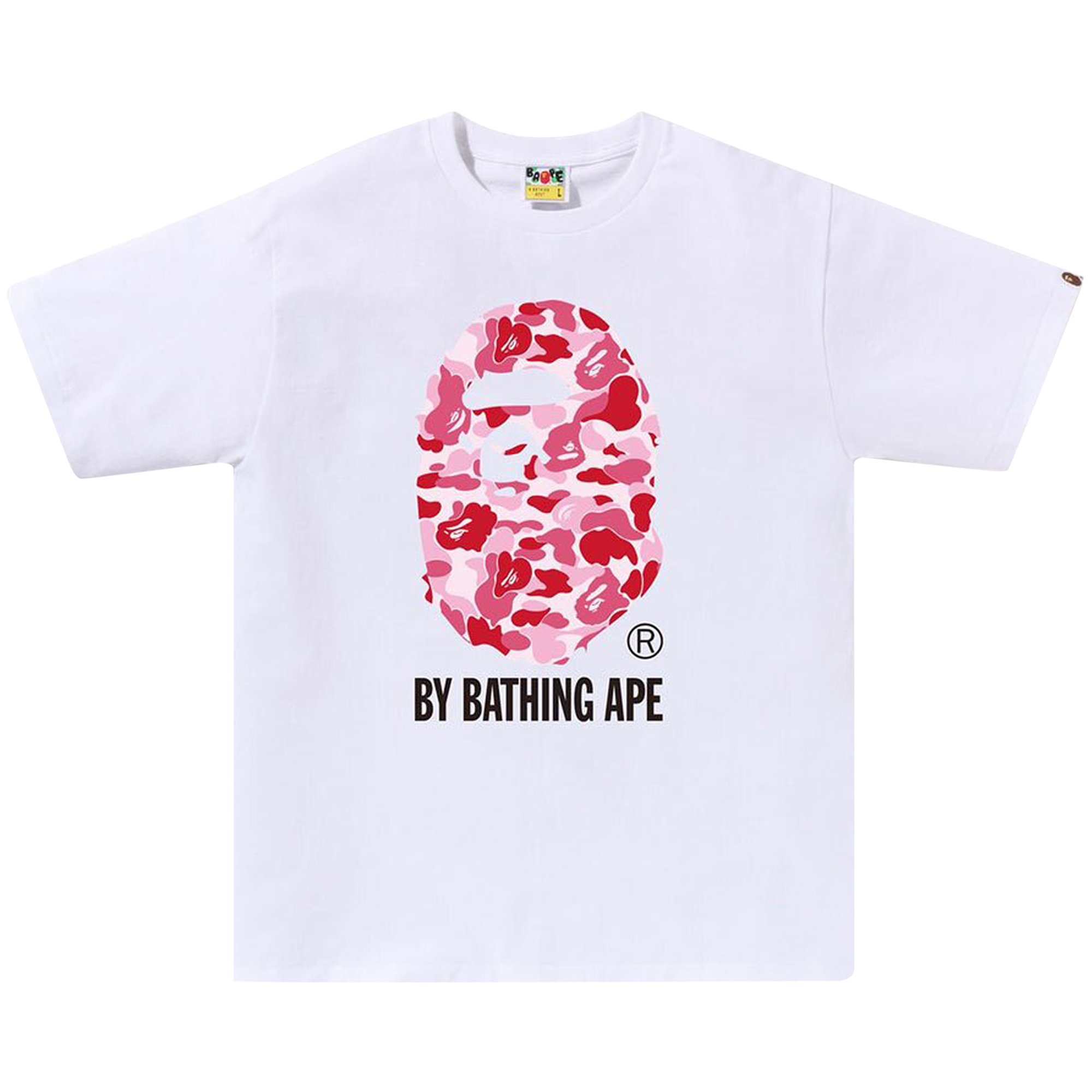 

Футболка BAPE ABC Camo By Bathing Ape, цвет Белый/Розовый