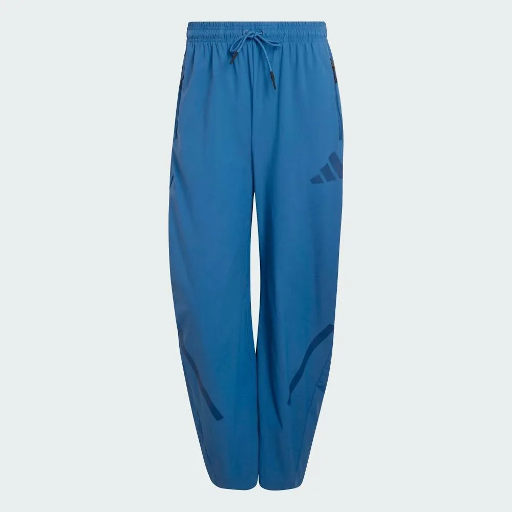 Тканые брюки ZNE Adidas, blue — фото 4