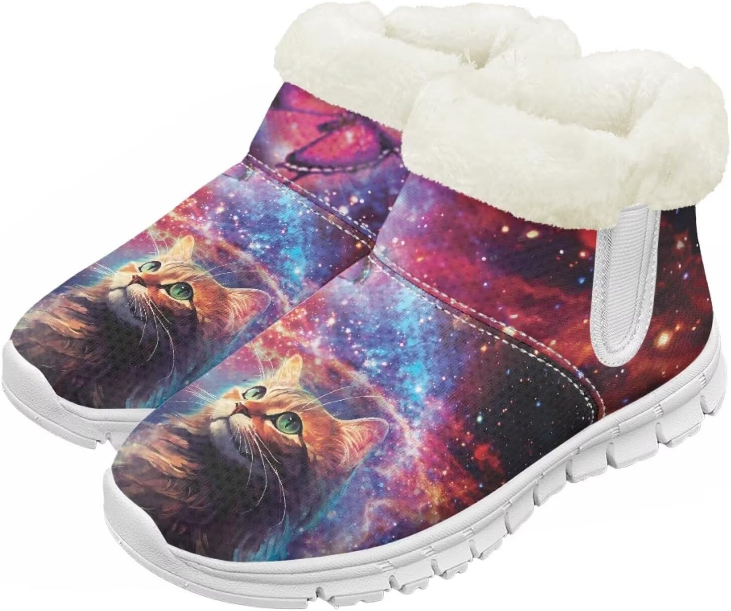 

Pzuqiu Зимние сапоги для мальчиков и девочек с водонепроницаемой утепленной меховой подкладкой для малышей, детей и старших детей, для холодной погоды и походов на улице, белая подошва