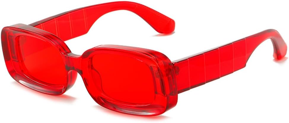 

Солнцезащитные очки прямоугольной формы для женщин и мужчин, с поликарбонатными линзами, в винтажном стиле, для пляжной вечеринки, с защитой от УФ-излучения UV400 HCPIHF, C4