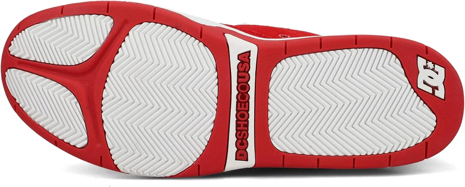 Кроссовки для скейтбординга DC, мужские, цвет Red/White/Black — фото 4