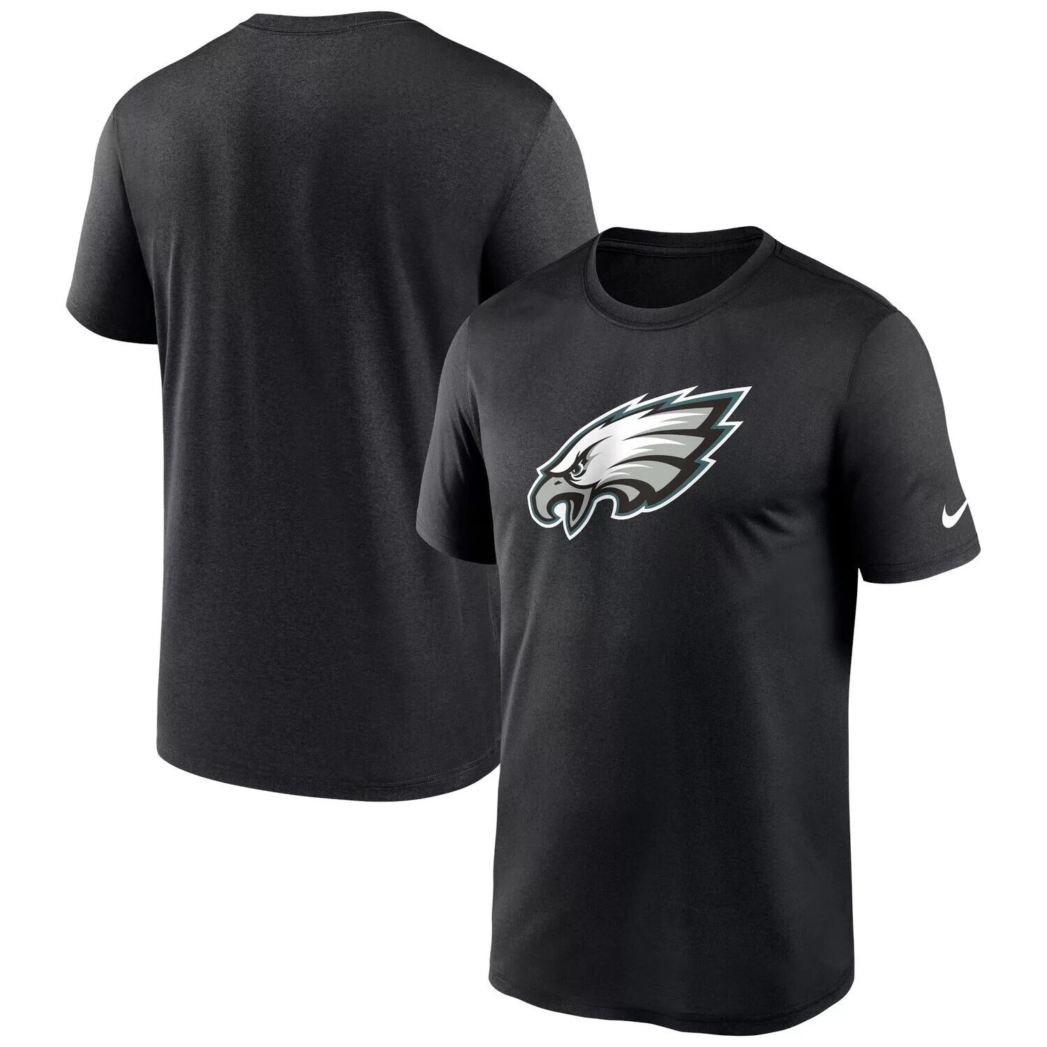 Мужская черная футболка с логотипом Philadelphia Eagles Legend Performance Nike