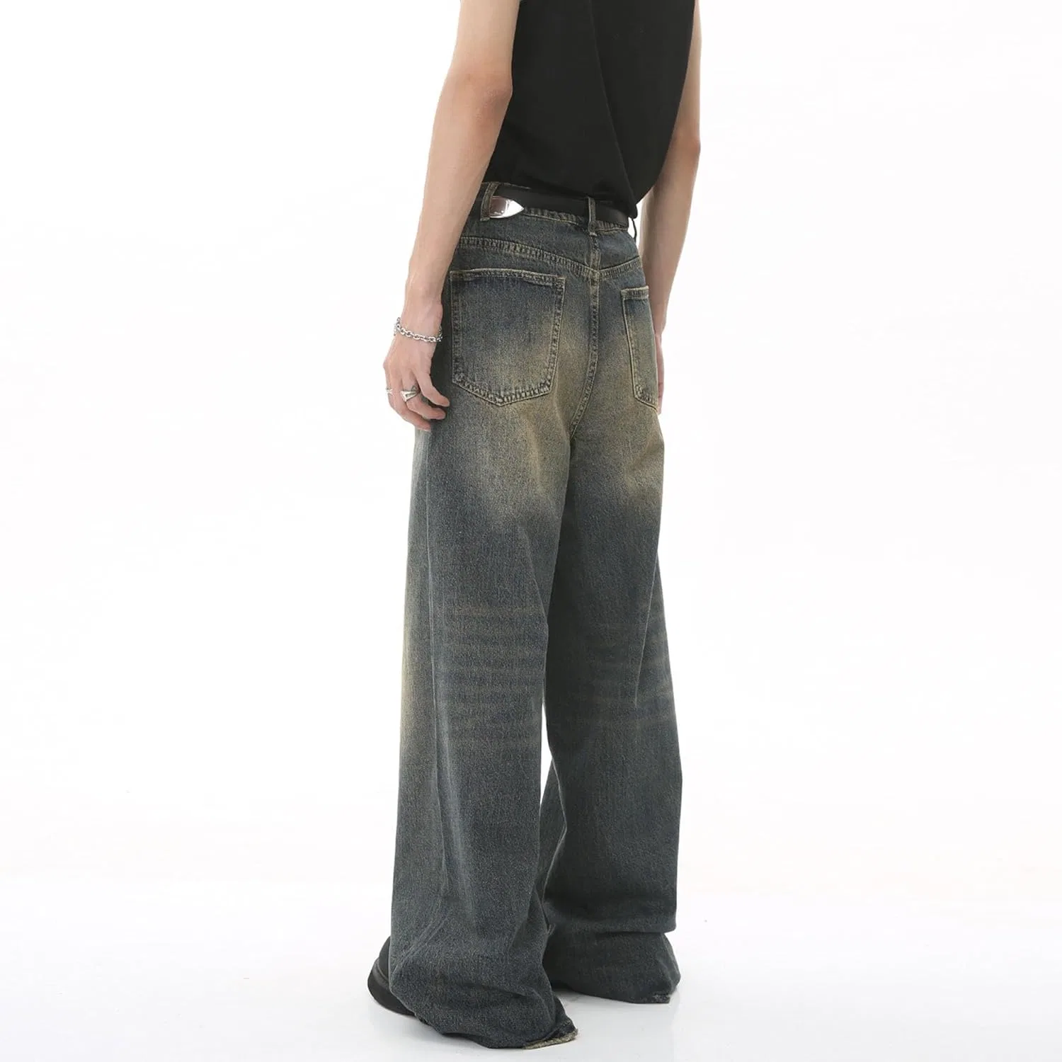 Джинсы широкие Hip Hop Skater Jeans, Old Blue — фото 3