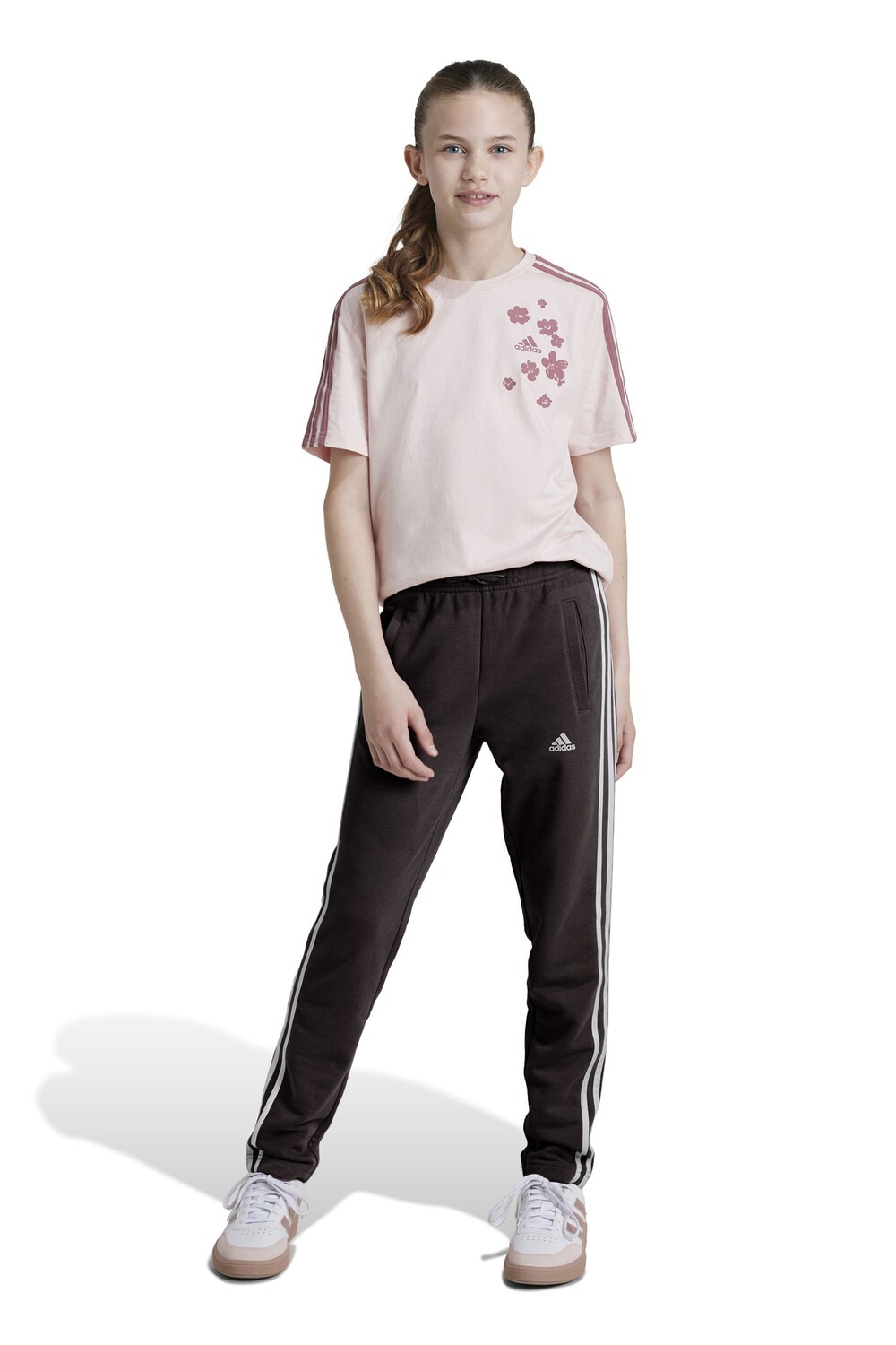

Спортивные брюки Essentials с тремя полосками Adidas, черный