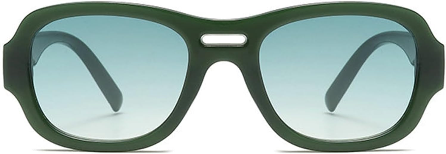 

Солнцезащитные очки Willochra Retro с двойной перемычкой, овальной формы, для женщин и мужчин, винтажные очки-пилот, большие, для активного отдыха, защита от УФ-излучения UV400, C1