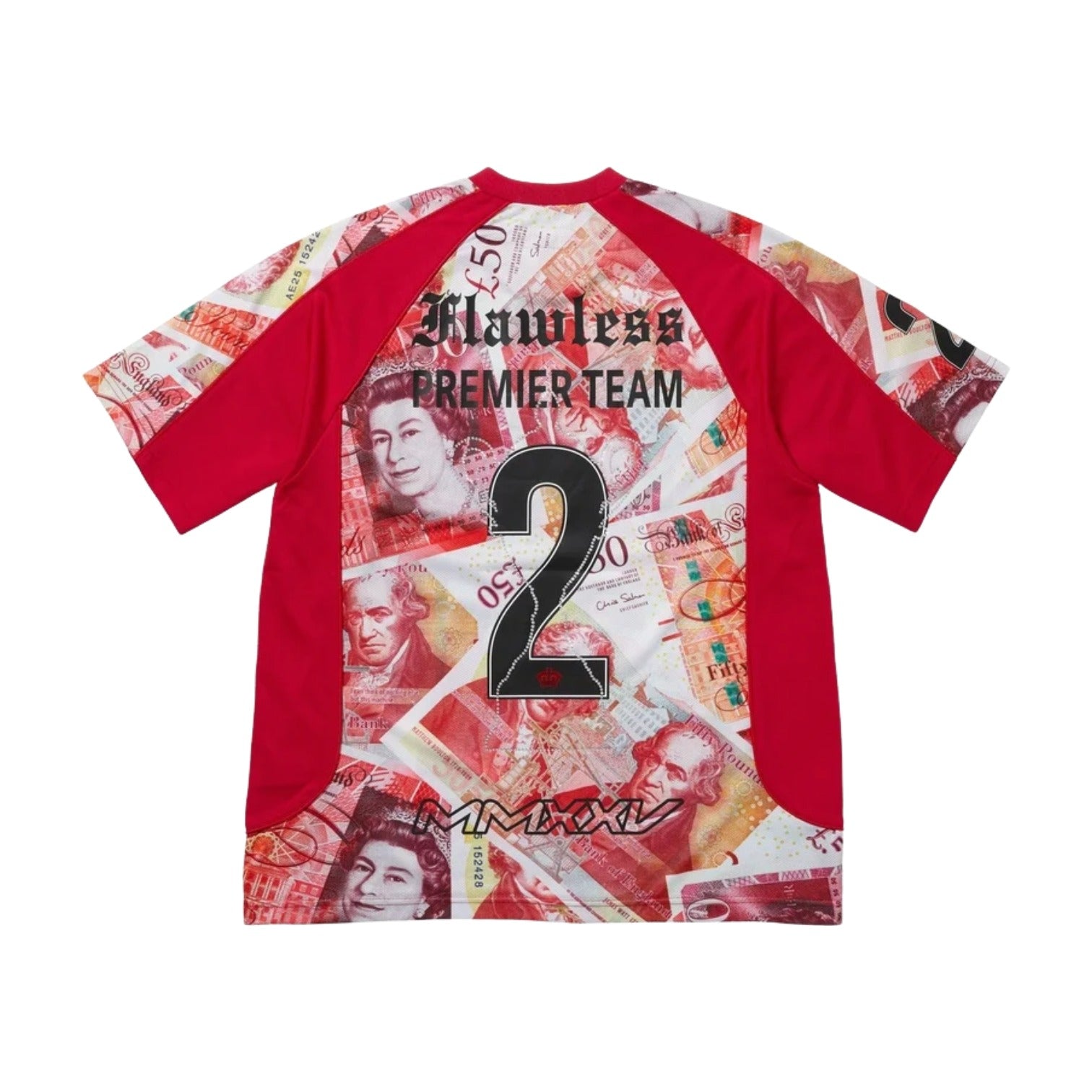 Футбольная майка Supreme FW25 Pounds 'Red' — фото 2