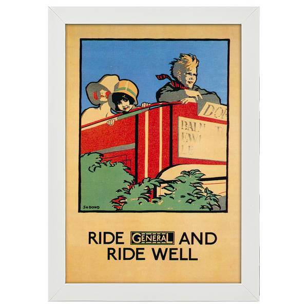 

Рамка для фотографий LegendArte Poster 1926 Ride General, белый