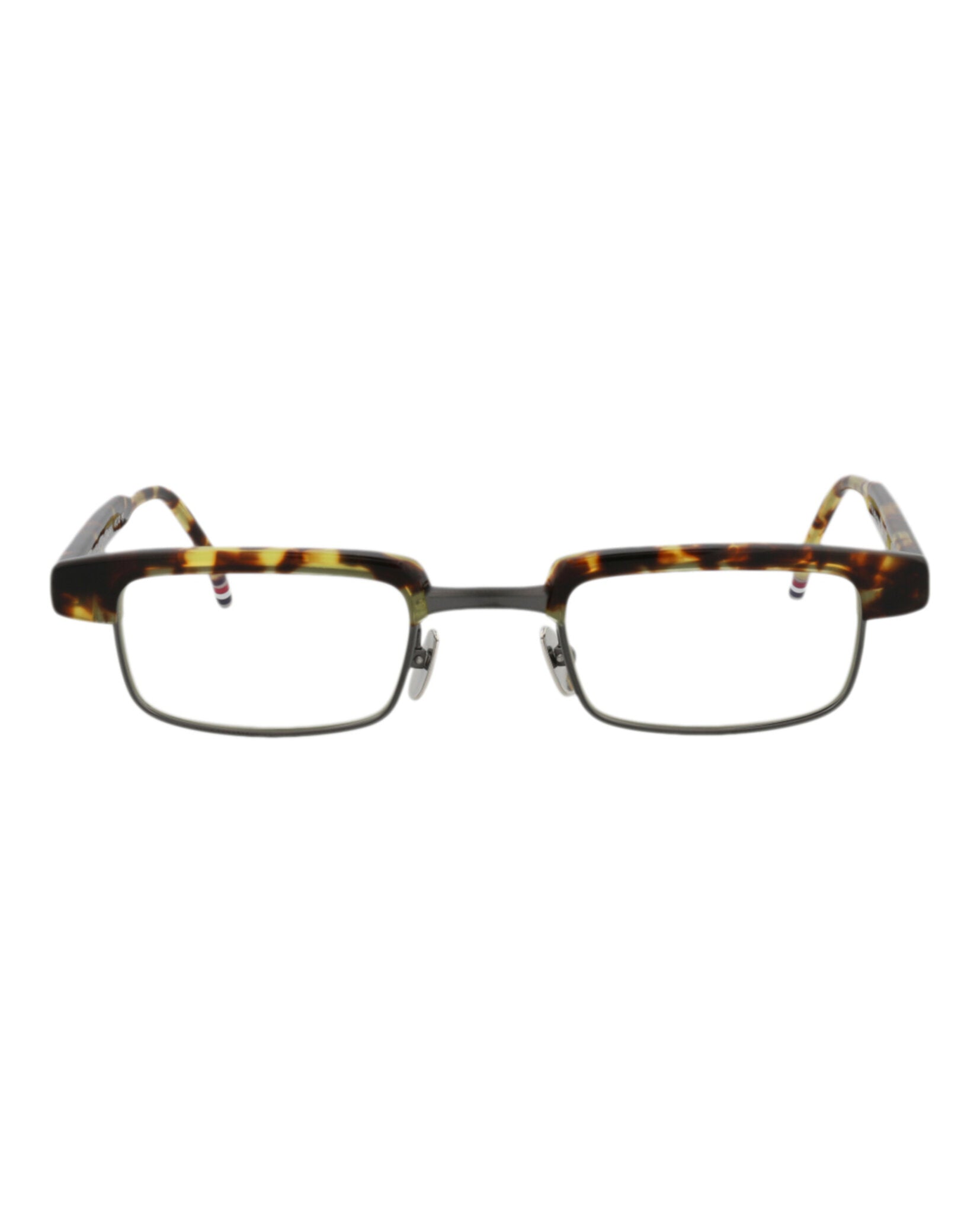

Оптические оправы из ацетата с квадратной оправой Thom Browne, цвет tortoise iron transparent