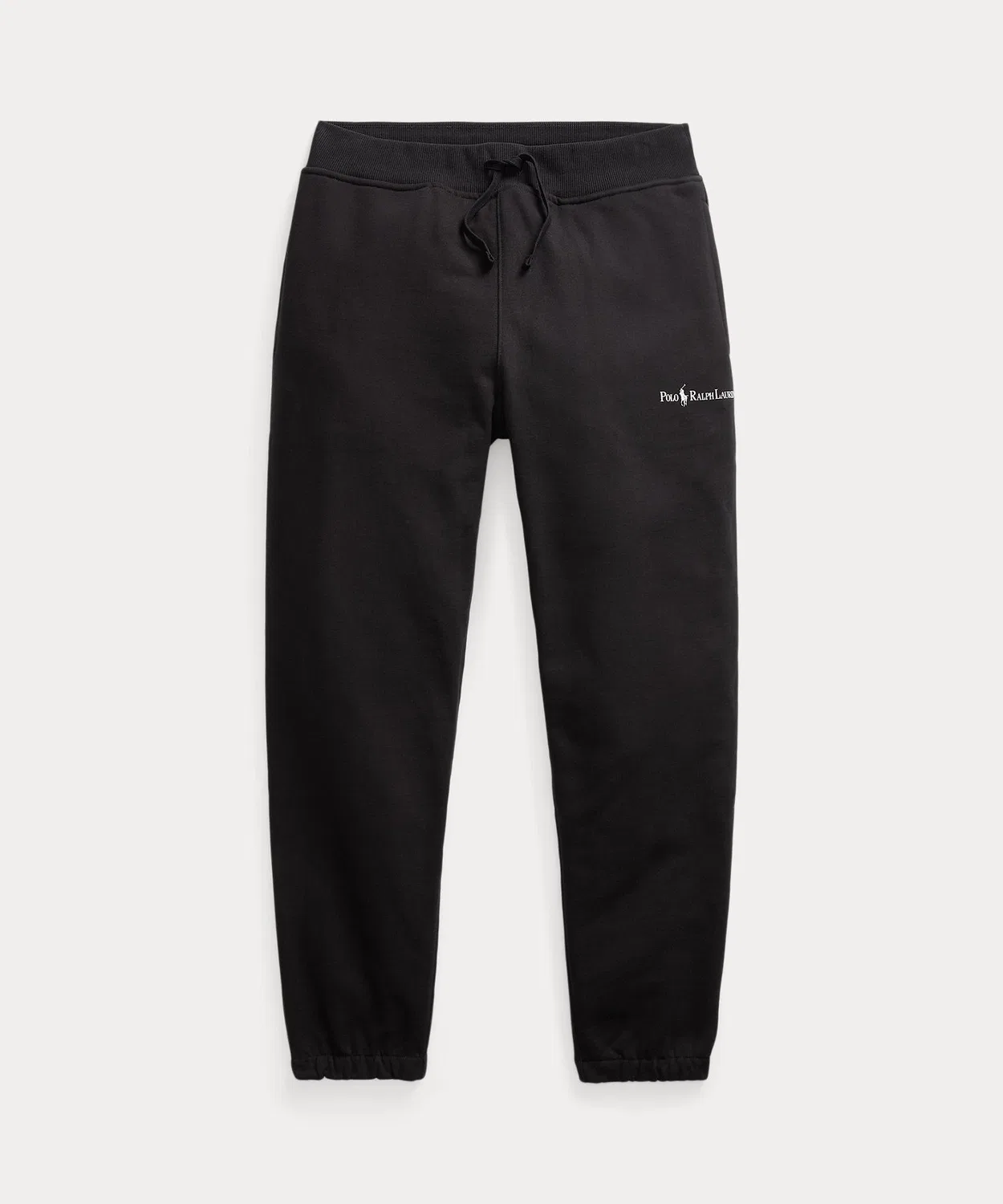Спортивные штаны из флиса с логотипом Polo Ralph Lauren, свободный крой, черный — фото 2