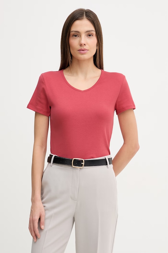 

Хлопковая футболка United Colors of Benetton, красный