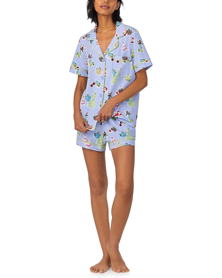 

Пижама Bedhead PJs Cotton Knit Short, цвет Island Life