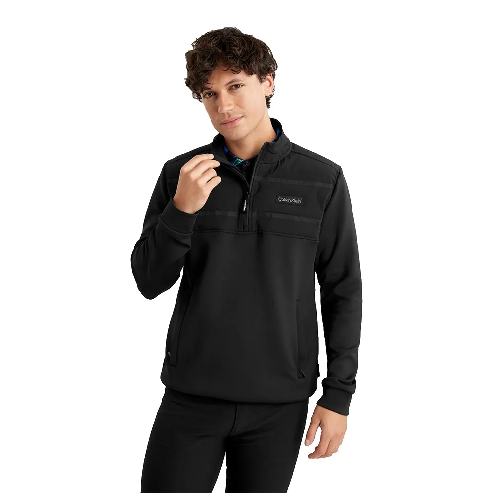 

Толстовка Calvin Klein Golf Houston Hybrid half zip, черный