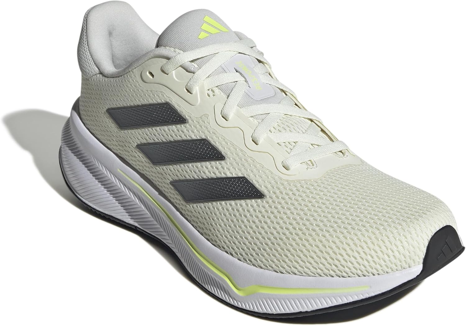 Мужские кроссовки для бега Adidas Response, слоновая кость/желтый/серый — фото 3