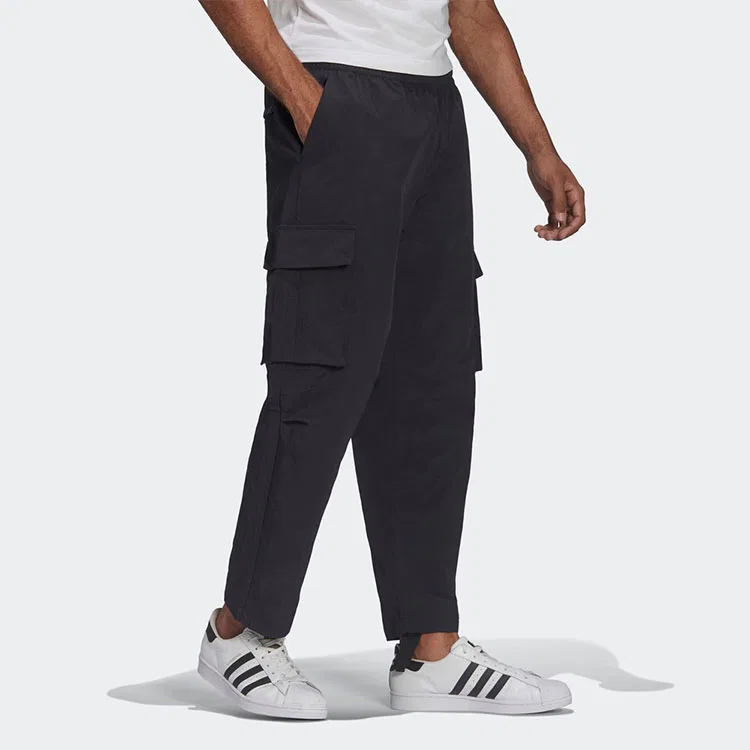 Вязаные спортивные штаны Adidas Originals черные — фото 3