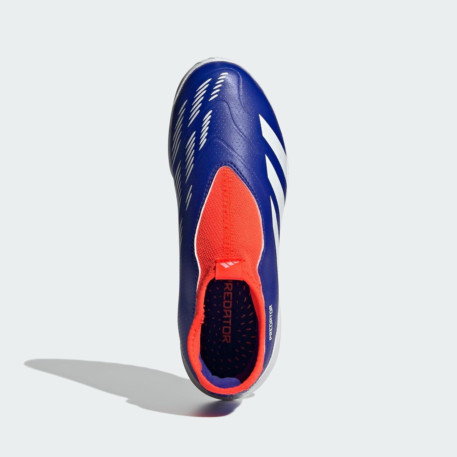 Кроссовки Adidas Unisex League Laceless Turf J, белый/красный/голубой — фото 3