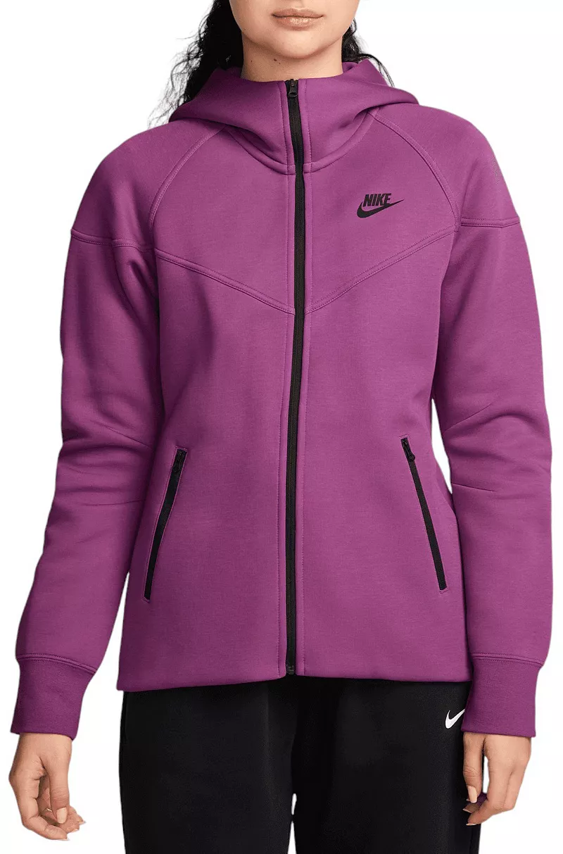 

Женская худи Nike Sportswear Tech Fleece Windrunner с молнией во всю длину, цвет Hot Fuchsia