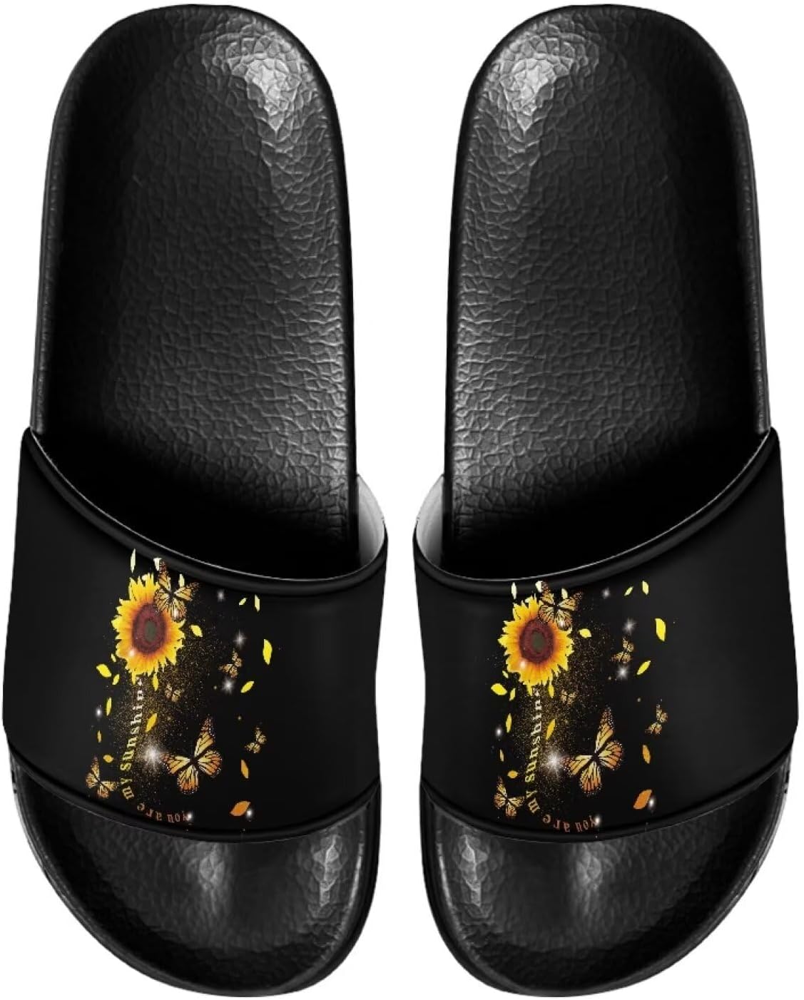 

Сандалии-шлепанцы для дома и ванной Judentidos, Sunflower Butterfly You Are My Sunshine