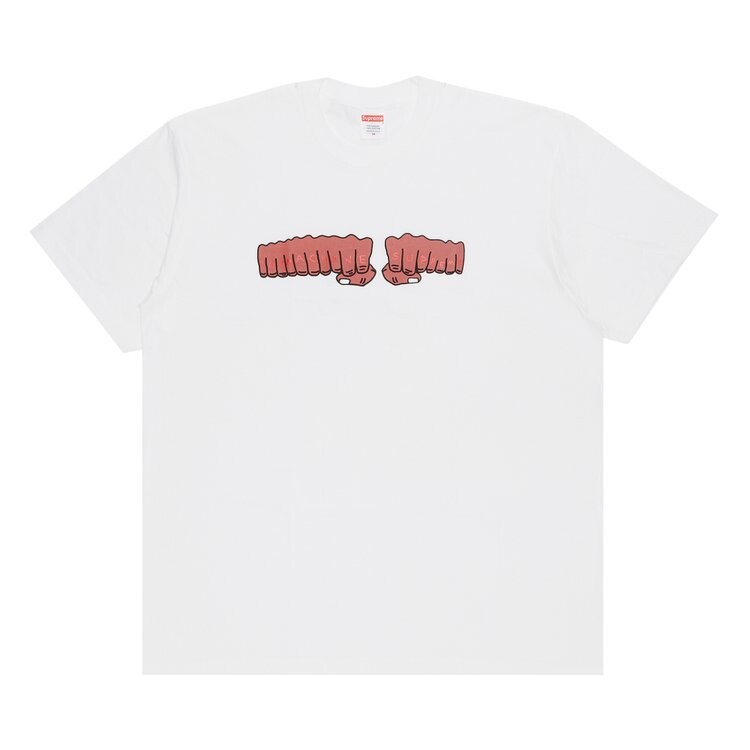 

Футболка Supreme x Toy Machine Fist 'White', белый