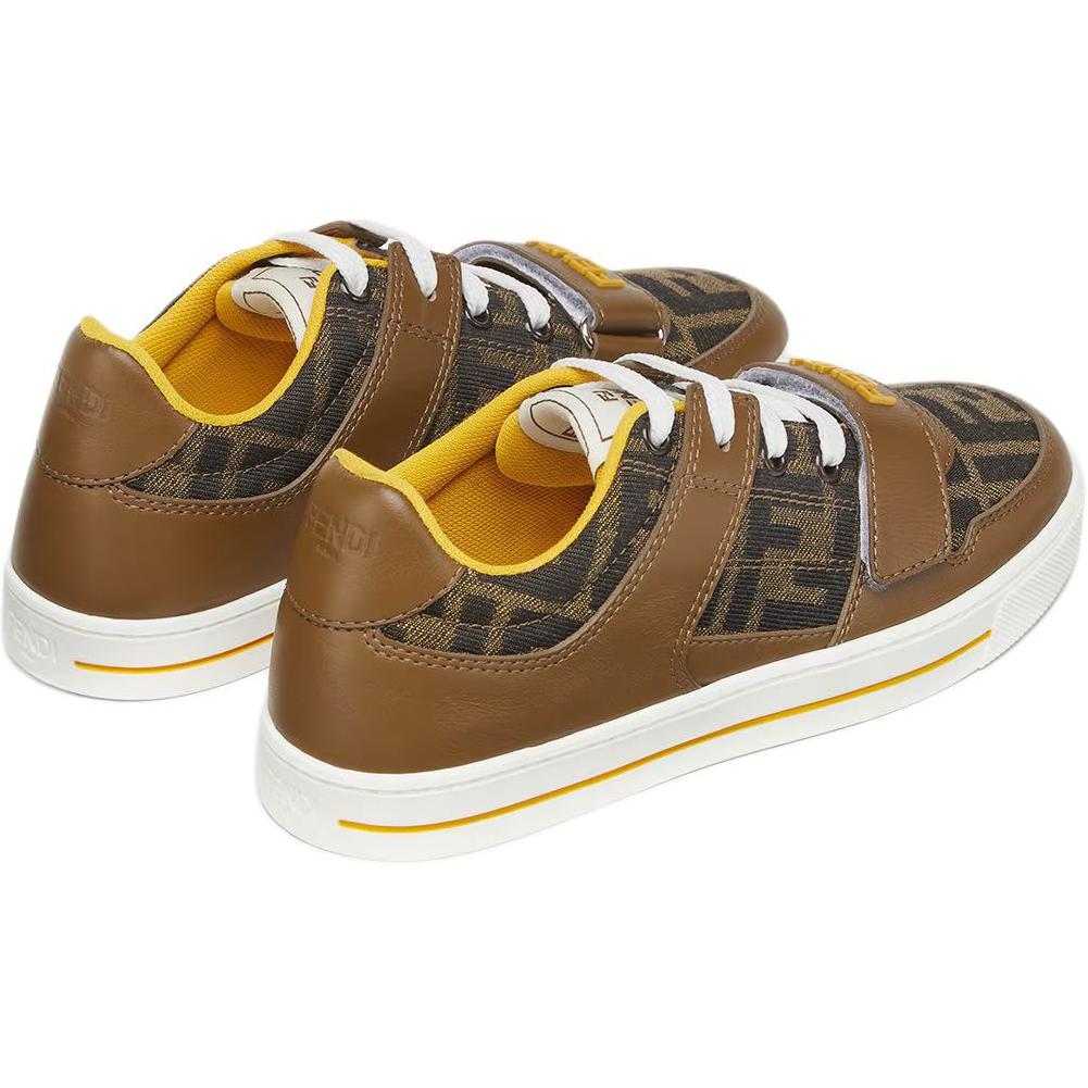 ROMA Low top детские скейтбординг кроссовки brown kids' FENDI — фото 4