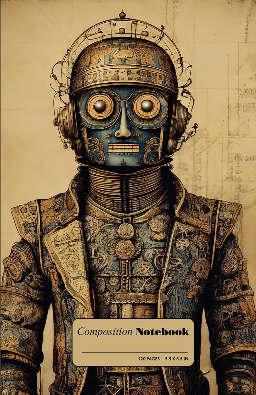 

Composition Notebook: ROBOT | College Ruled Composition Notebooks | Cute Aesthetic Journal | Wide Line | 5.5 X 8.5 (Independently published)