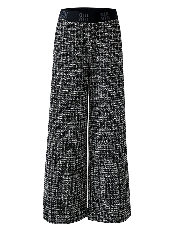 

Oui Брюки черно-кремового цвета