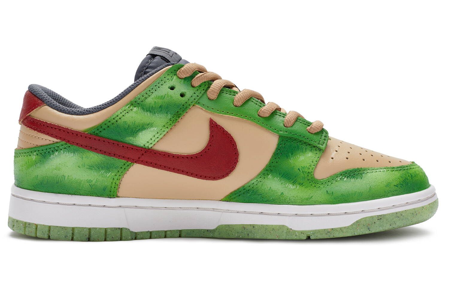 

Кроссовки Nike Dunk Skateboard Shoes Men Low-Top Green/brown/red